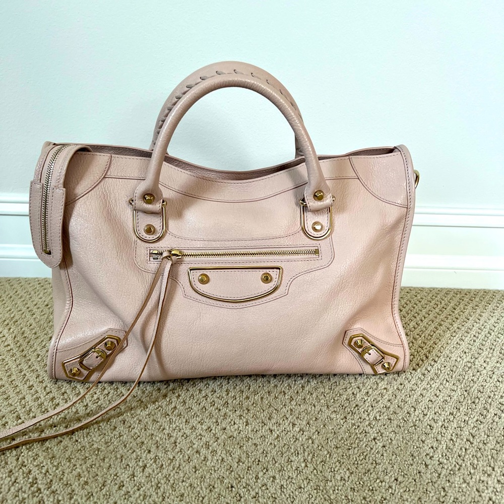 Balenciaga Pink Leather Handbag